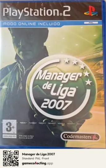 Manager de Liga 2007 PlayStation 2, PAL box front