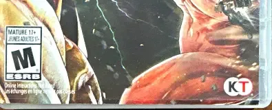 Attack on Titan 2, the ESRB box on its front