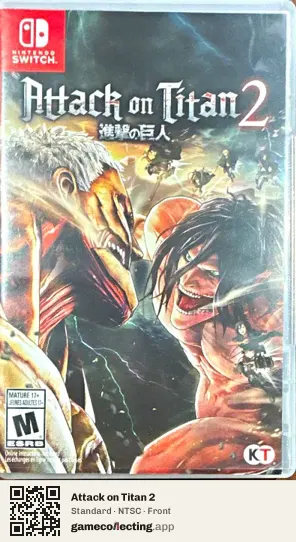 Attack on Titan 2 Nintendo Switch, NTSC box front