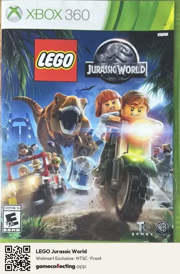 LEGO Jurassic World Xbox 360, NTSC box front