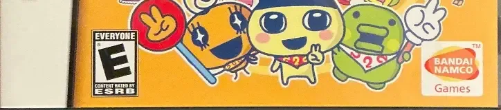 Tamagotchi Connection: Corner Shop 2, the ESRB box on its front