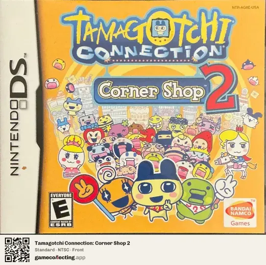 Tamagotchi Connection: Corner Shop 2 Nintendo DS, NTSC box front