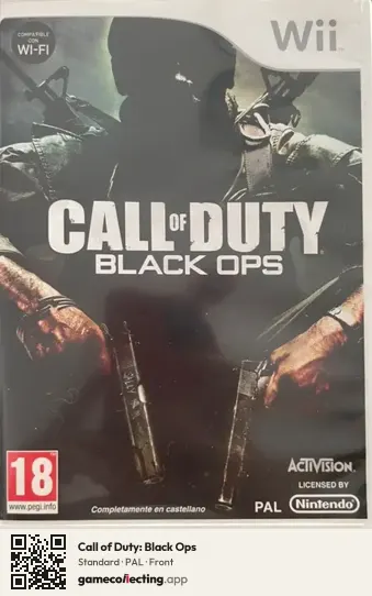 Call of Duty: Black Ops Nintendo Wii, PAL box front