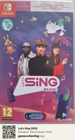 Let's Sing 2025 Nintendo Switch, France box front