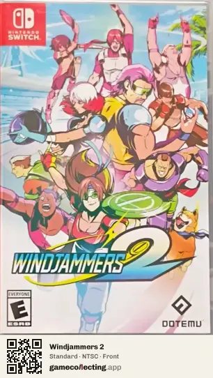 Windjammers 2 Nintendo Switch, NTSC box front