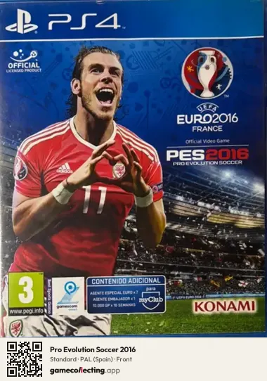 Pro Evolution Soccer 2016 PlayStation 4, Spain box front