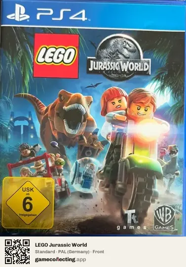 LEGO Jurassic World PlayStation 4, Germany box front