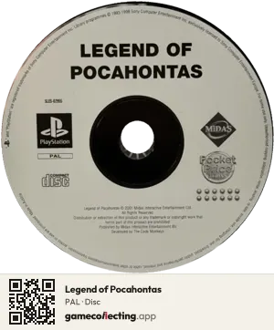 Legend of Pocahontas PlayStation, PAL disc