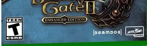 Baldur's Gate and Baldur's Gate II: Enhanced Editions, the ESRB box on its front