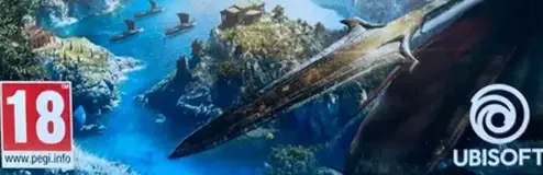 Assassin's Creed Odyssey, the PEGI square on its front