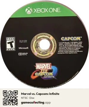 Marvel vs. Capcom: Infinite Xbox One, NTSC disc