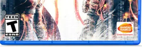 Scarlet Nexus, the ESRB box on its front