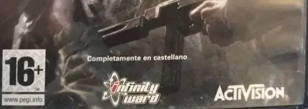 Call of Duty 2, the PEGI square on its front
