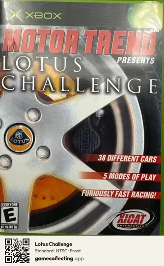 Lotus Challenge Xbox, NTSC box front