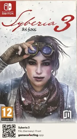 Syberia 3 Nintendo Switch, Germany box front