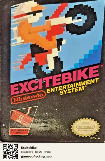 Excitebike Nintendo Entertainment System, NTSC box front