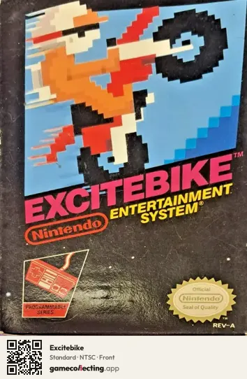 Excitebike Nintendo Entertainment System, NTSC box front