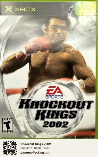 Knockout Kings 2002 Xbox, NTSC box front