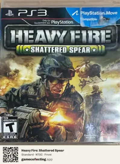 Heavy Fire: Shattered Spear PlayStation 3, NTSC box front