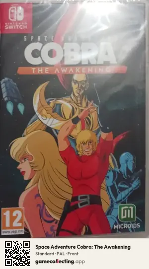 Space Adventure Cobra: The Awakening Nintendo Switch, PAL box front