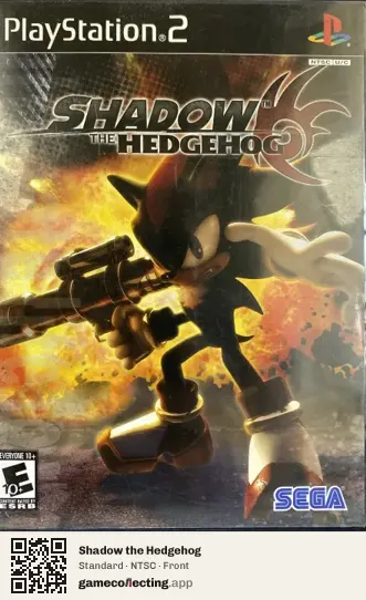 Shadow the Hedgehog PlayStation 2, NTSC box front