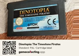 Dinotopia: The Timestone Pirates Game Boy Advance, PAL cartridge label