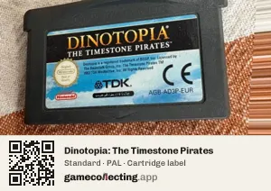 Dinotopia: The Timestone Pirates Game Boy Advance, PAL cartridge label