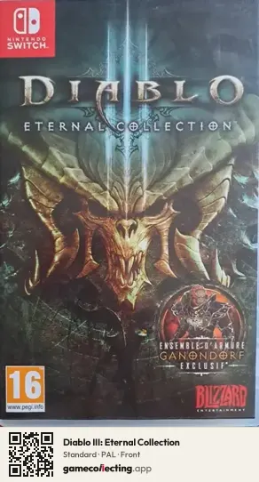 Diablo III: Eternal Collection Nintendo Switch, PAL box front