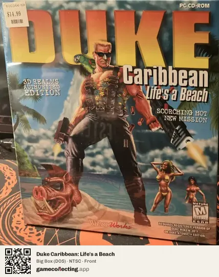 Duke Caribbean: Life's a Beach Computer, NTSC box front