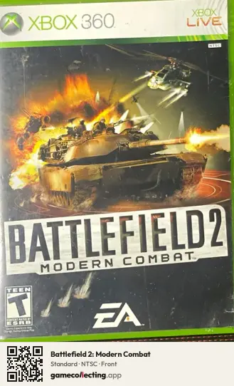 Battlefield 2: Modern Combat Xbox 360, NTSC box front