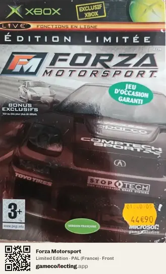 Forza Motorsport Xbox, France box front