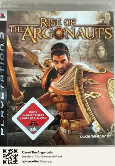Rise of the Argonauts PlayStation 3, Germany box front