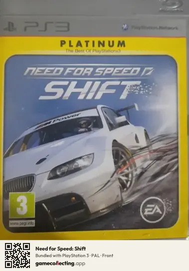 Need for Speed: Shift PlayStation 3, PAL box front