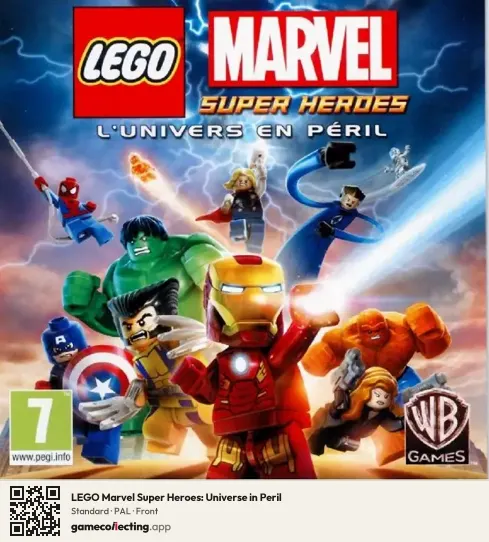 LEGO Marvel Super Heroes: Universe in Peril Nintendo 3DS, PAL box front