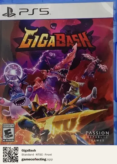 GigaBash PlayStation 5, NTSC box front