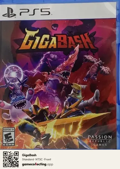 GigaBash PlayStation 5, NTSC box front