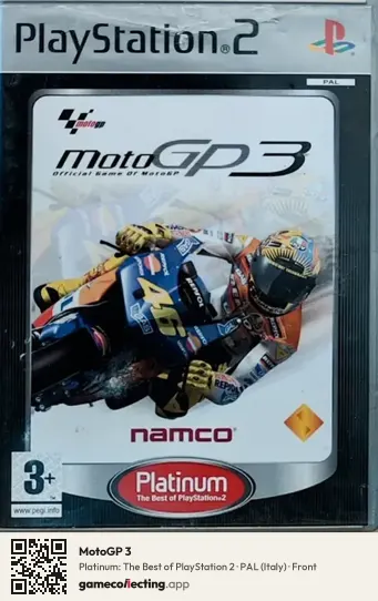 MotoGP 3 PlayStation 2, Italy box front