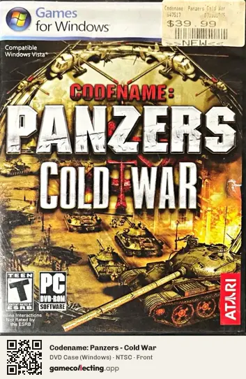 Codename: Panzers - Cold War Computer, NTSC box front