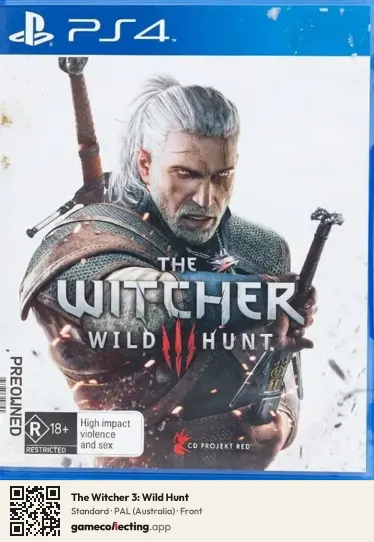 The Witcher 3: Wild Hunt PlayStation 4, Australia box front