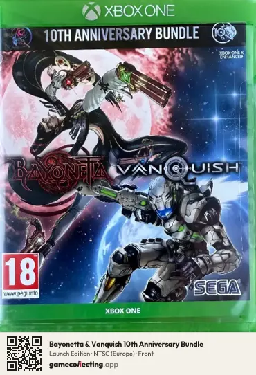 Bayonetta & Vanquish 10th Anniversary Bundle Xbox One, Europe box front