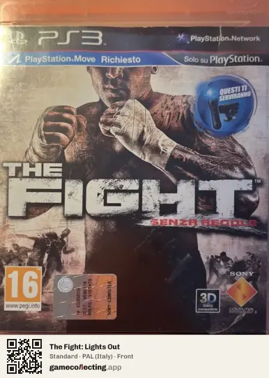 The Fight: Lights Out PlayStation 3, Italy box front