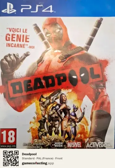 Deadpool PlayStation 4, France box front
