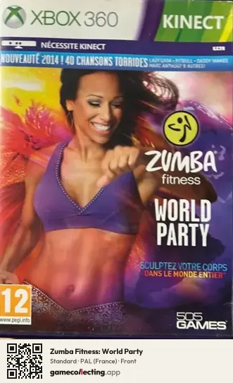 Zumba Fitness: World Party Xbox 360, France box front