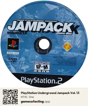 PlayStation Underground Jampack Vol. 13 PlayStation 2, NTSC disc