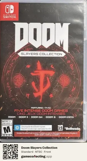 Doom Slayers Collection Nintendo Switch, NTSC box front