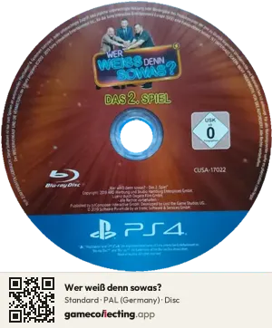 Wer weiß denn sowas? PlayStation 4, PAL disc