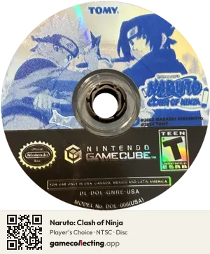 Naruto: Clash of Ninja Nintendo GameCube, NTSC disc