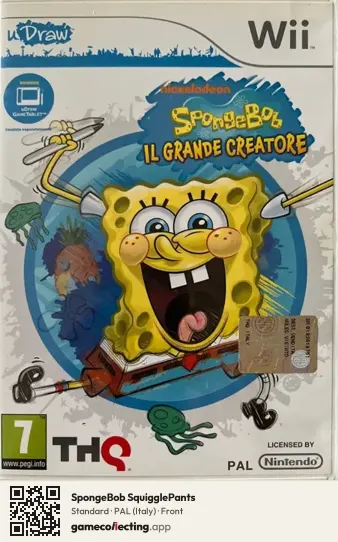 SpongeBob SquigglePants Nintendo Wii, Italy box front