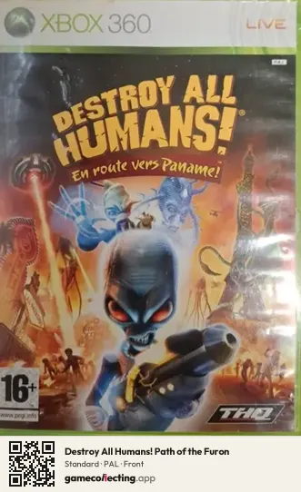 Destroy All Humans! Path of the Furon Xbox 360, PAL box front
