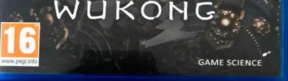 Black Myth: Wukong, the PEGI square on its front